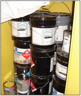 Image of hazardous materials storage