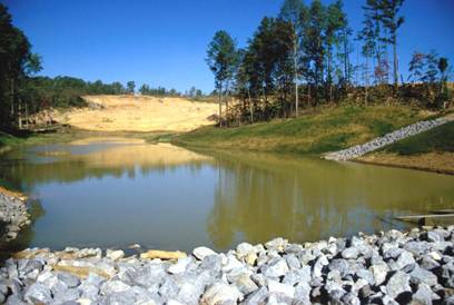 Image of a rock dam